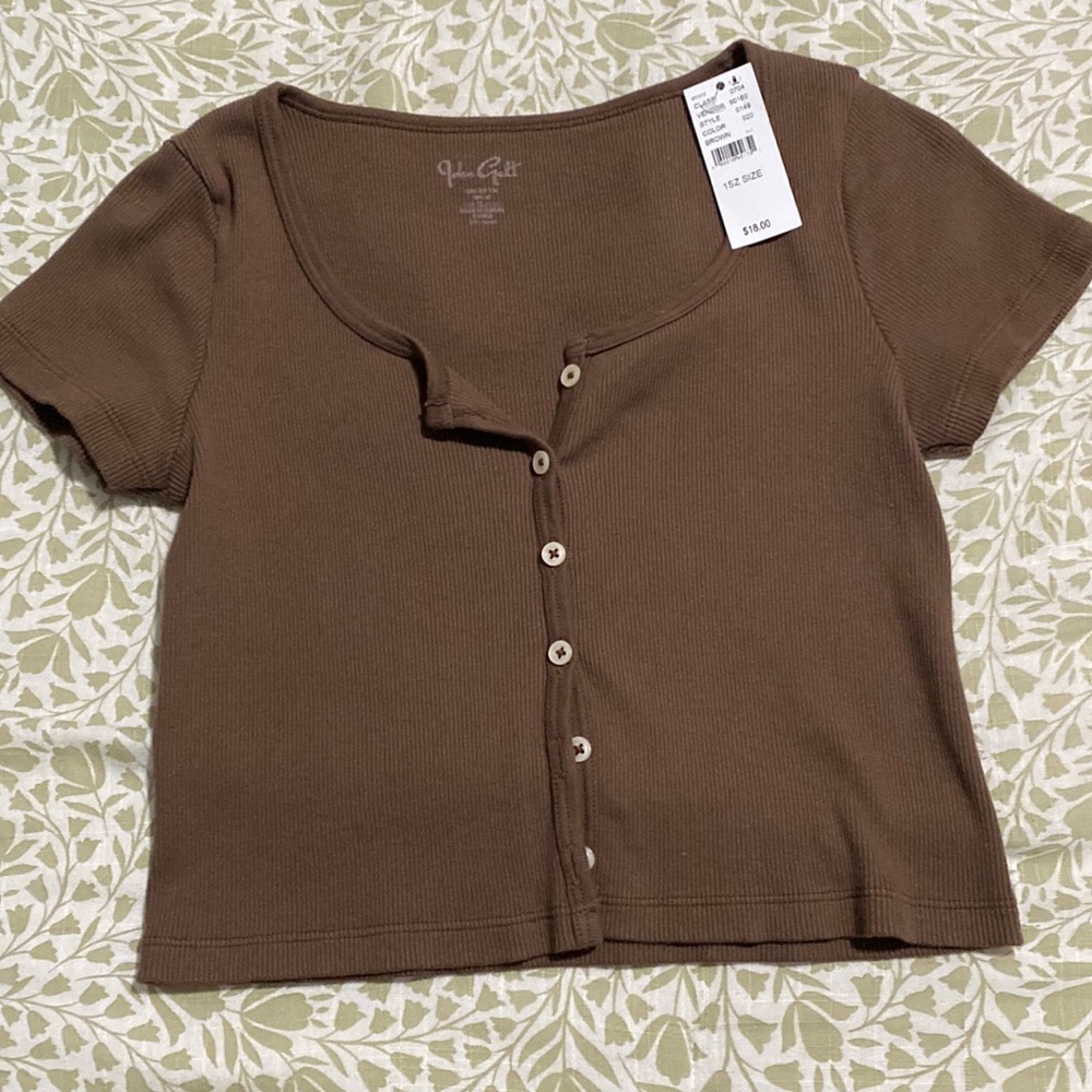 BRANDY MELVILLE BROWN TOP NWT
